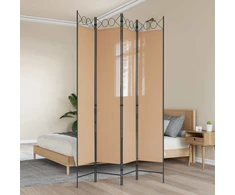 4-skydelis kambario skirstytuvas Smėlio 160 x 220 cm Audinys
