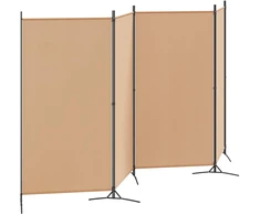 4-skydelis kambario skirstytuvas Smėlio 346 x 180 cm Audinys