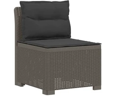 4-vietė Sodo Sofa Su Pagalvėlėmis Rattano Išvaizda PP