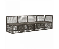 4 vietų sofa su kairiuoju porankiu 4 pcs 4-Vietų skaičius Pilka