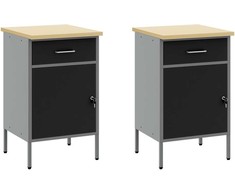 Darbo spinta 5 vnt. Juoda Inžinerinė mediena ir plienas