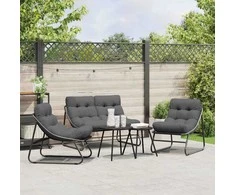 Sodo valgomojo komplektas 5 pcs Juoda Plienas