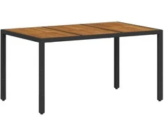 Sodo valgomojo komplektas 5 pcs Juoda ir Ruda poliratanas