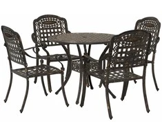 Sodo valgomojo komplektas 5 pcs Bronzinė Aliuminis