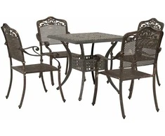 Sodo stalo komplektas 5 pcs Bronzinė Liejamasis aliuminis
