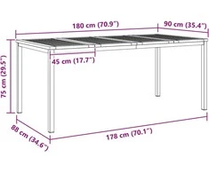 Lauko valgomojo komplektas 5 pcs