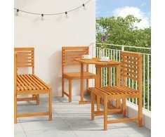 Lauko baldų komplektas Sodo Bistro Rinkinys 5 pcs Ruda Kietos akacijos mediena