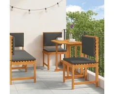 Lauko baldų komplektas Sodo Bistro Rinkinys 4 pcs Ruda Kietos akacijos mediena