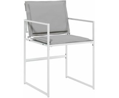 Sodo valgomojo komplektas 5 pcs Balta 140 x 70 x 73 cm