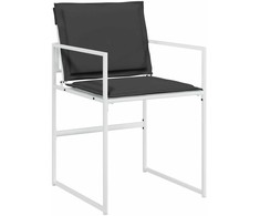Sodo valgomojo komplektas 5 pcs Balta 140 x 70 x 73 cm