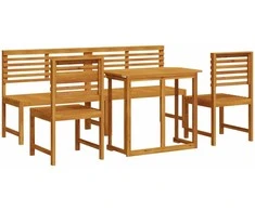 Lauko baldų komplektas Sodo Bistro Rinkinys 5 pcs Ruda Kietos akacijos mediena
