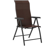Lauko baldų komplektas Sodo valgomojo komplektas 5 pcs Ruda
