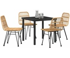 Sodo valgomojo komplektas 5 pcs Ruda
