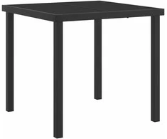 Lauko baldų komplektas Sodo valgomojo komplektas su pagalve 5 pcs Juoda poliratanas