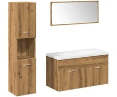 5 dalių vonios baldų komplektas Artisan Oak Engineered Wood