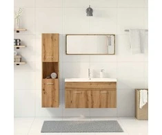 5 dalių vonios baldų komplektas Artisan Oak Engineered Wood
