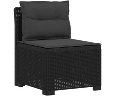 5-vietė sodo sofa su pagalvėlėmis Rataninio išvaizdos PP