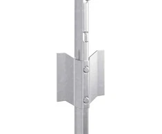 Įmontuotas tvoros stulpas 5 vnt. Sidabrinė 80 cm