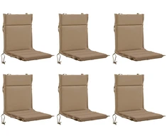 6 dalių aukštų atlošų kėdžių pagalvės GEMERT 6 vnt. Taupe