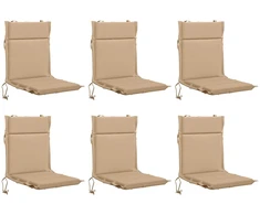 6 dalių aukštų atlošų kėdžių pagalvės GEMERT 6 pcs Smėlio