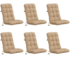 6 dalių aukštų atlošų kėdžių pagalvės VIANEN 6 pcs Smėlio