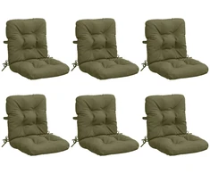 6 dalių aukštų atlošų kėdžių pagalvės VIANEN 6 pcs