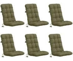 6 dalių aukštų atlošų kėdžių pagalvės VIANEN 6 pcs
