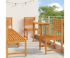 Lauko baldų komplektas Sodo Bistro Rinkinys 6 pcs Ruda Kietos akacijos mediena