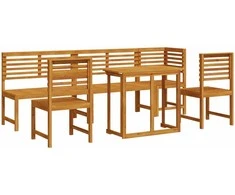 Lauko baldų komplektas Sodo Bistro Rinkinys 6 pcs Ruda Kietos akacijos mediena