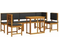 Lauko baldų komplektas Sodo Bistro Rinkinys 6 pcs Ruda Kietos akacijos mediena