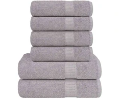 Rankšluostis Rankšluosčių rinkinys, 6vnt., pilki, 100% medvilnė, 360g/m²