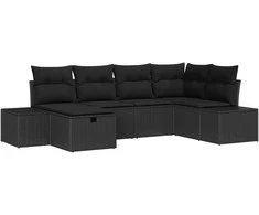 Sofos komplektas su pagalve 6 pcs poliratanas