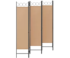 6-skydelio kambario pertvara Smėlio 240 x 180 cm Audinys