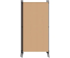 6-skydelio kambario pertvara Smėlio 520 x 180 cm Audinys