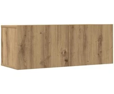 TV staliukas 7 dalių sieninis televizoriaus spintelės komplektas Artisan Oak