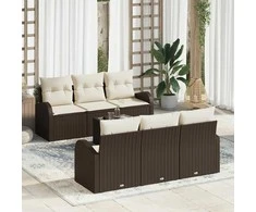 Sodo Sofų Rinkinys Ruda 55 x 55 x 37 cm poliratanas