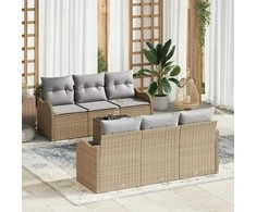 Sodo Sofų Rinkinys Smėlio 55 x 55 x 37 cm poliratanas