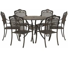 Sodo valgomojo komplektas 7 pcs Bronzinė Aliuminis