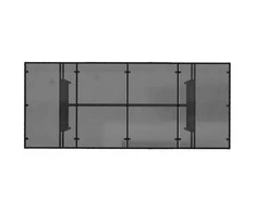 Sodo valgomojo komplektas 7 pcs Juoda poliratanas