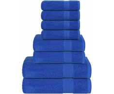 Rankšluostis Rankšluosčių rinkinys, 8vnt., mėlyni, 100% medvilnė, 360g/m²