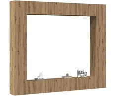 TV staliukas 8 dalių sieninis televizoriaus spintelės komplektas Artisan Oak
