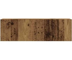 TV staliukas 8 dalių sieninis televizoriaus spintelės komplektas Artisan Oak