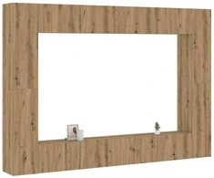 TV staliukas 8 dalių sieninis televizoriaus spintelės komplektas Artisan Oak