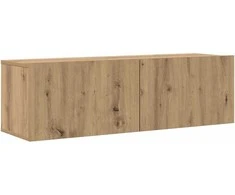 TV staliukas 8 dalių sieninis televizoriaus spintelės komplektas Artisan Oak