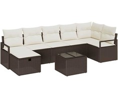 Sofos komplektas su pagalve 5 pcs poliratanas