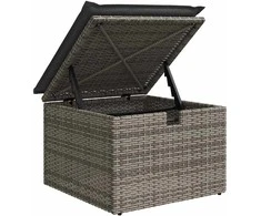 Lauko baldų komplektas Sofos komplektas su pagalve 4 pcs poliratanas