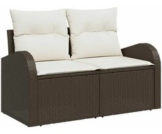 Sodo Sofų Rinkinys Ruda 55 x 55 x 37 cm poliratanas