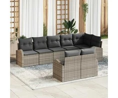Sodo Sofų Rinkinys 8 pcs poliratanas