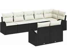 Sodo Sofų Rinkinys 8 pcs poliratanas
