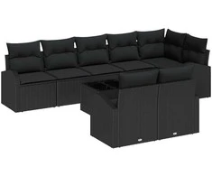 Sodo Sofų Rinkinys 9 pcs poliratanas